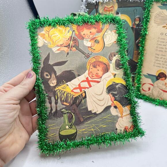 Vintage 1950s Children’s Story Book Page displays kitschy golden book Christmas - Picture 3 of 7